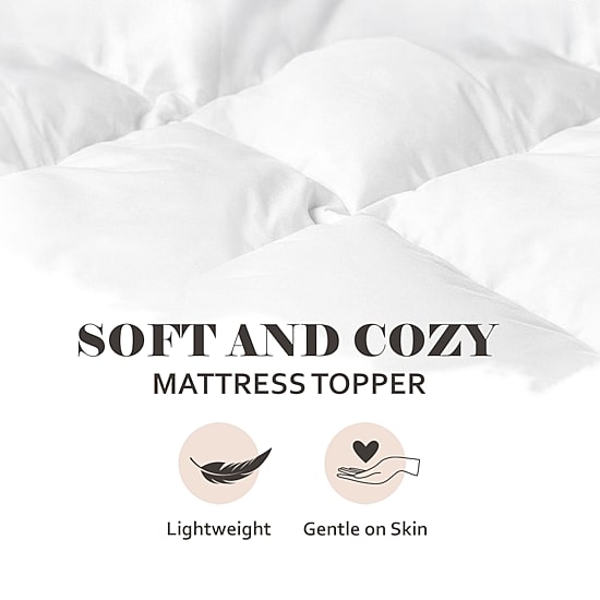 SUPERIOR® Quality 2" All Seasons Hypoallergenic  Down Alternative Mattress Topper