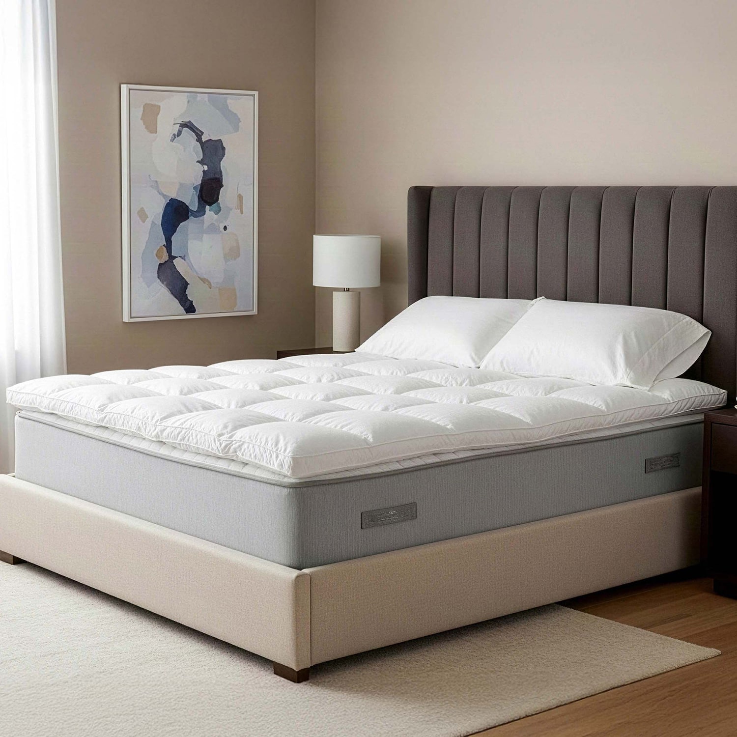 SUPERIOR® Quality 2" All Seasons Hypoallergenic  Down Alternative Mattress Pad