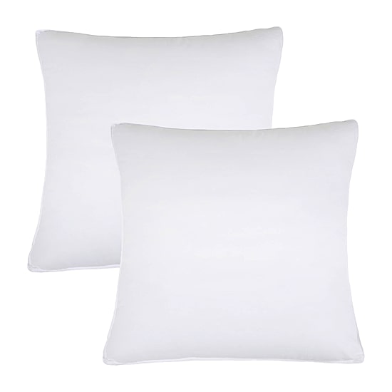 SUPERIOR® Hypoallergenic Microfiber Euro 2 Pack Medium Density Bed Pillow