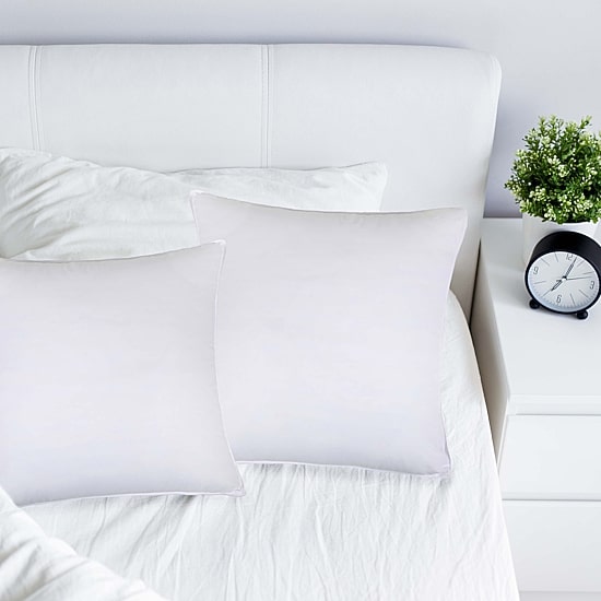 SUPERIOR® Hypoallergenic Microfiber Euro 2 Pack Medium Density Bed Pillow
