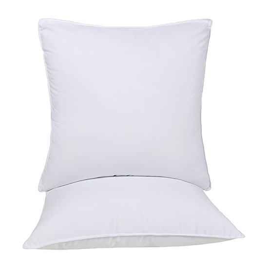 SUPERIOR® Hypoallergenic Microfiber Euro 2 Pack Medium Density Bed Pillow