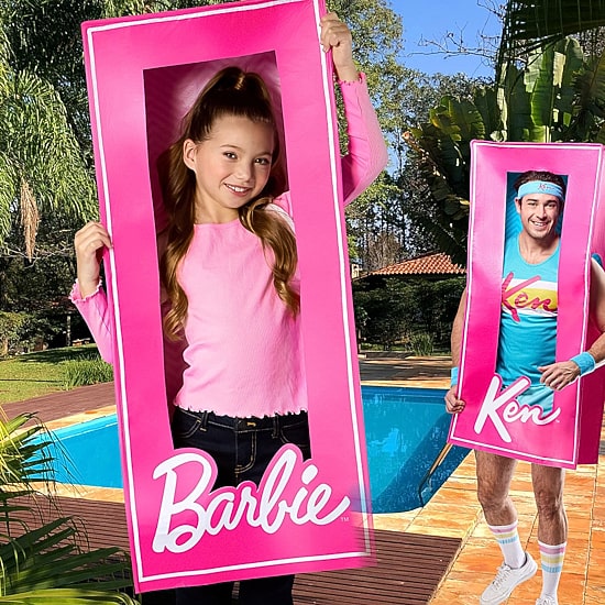 Little & Big Kid Girls Doll Box Barbie Costume