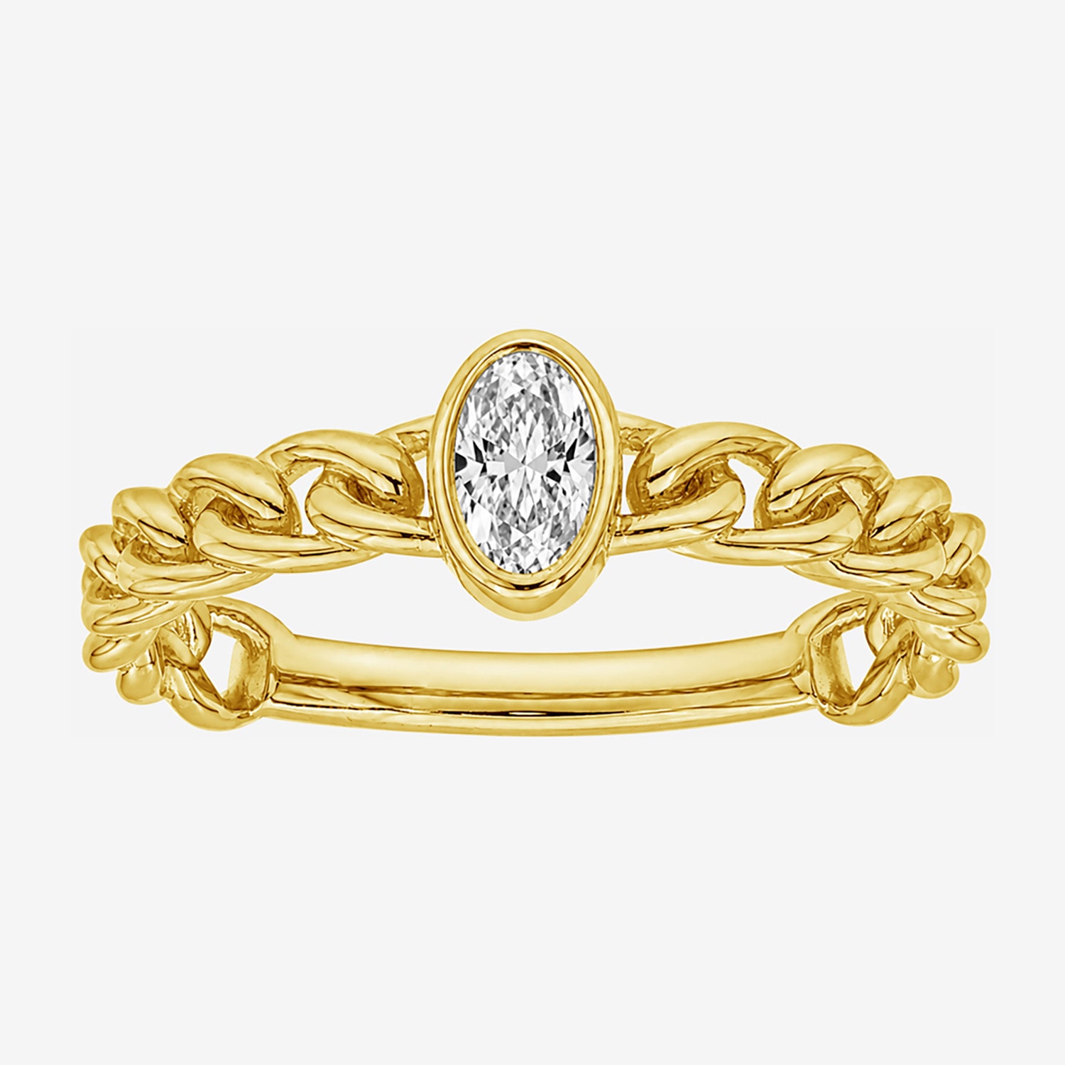 Limited Quantities! Womens 1/4 CT. T.W. Lab Grown White Diamond 14K Gold Over Silver Oval Cocktail Ring