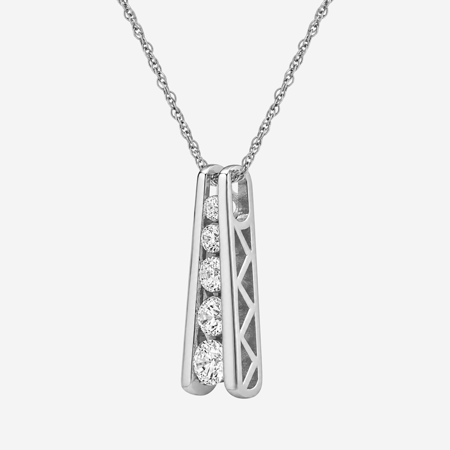 Limited Quantities! Womens 1/ CT. T.W. Lab Grown White Diamond Sterling Silver 18 Inch Pendant Necklace