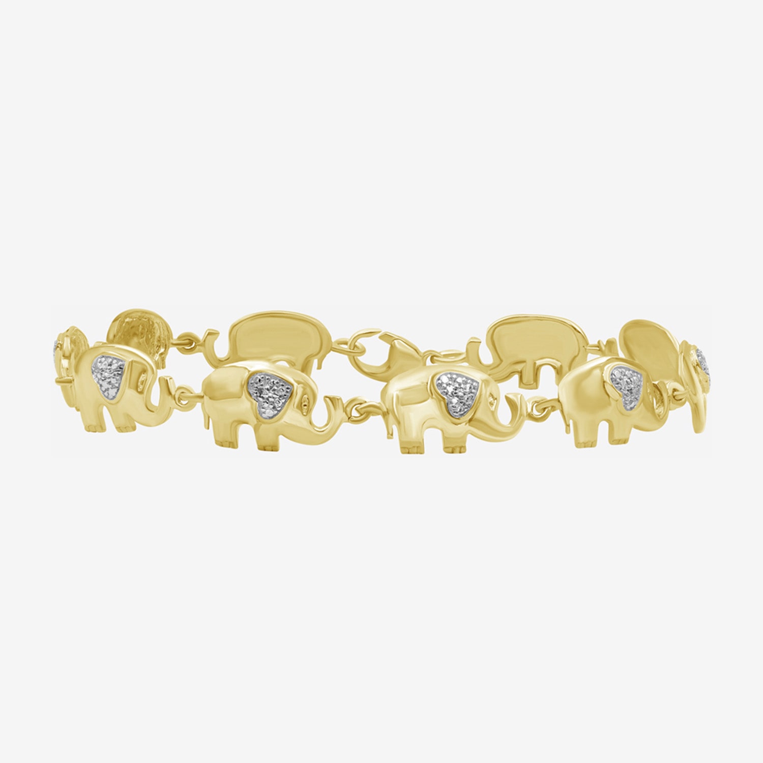 Limited Quantities! Womens 14K Gold Over Silver Solid Chain Bracelet