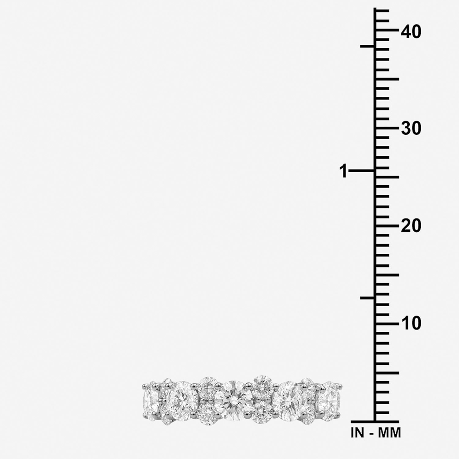 Limited Quantities! Womens 2MM 2 CT. T.W. Lab Grown White Diamond Sterling Silver Band