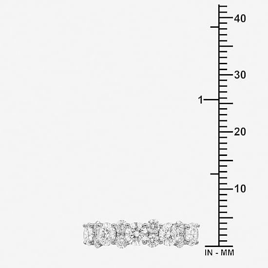 Limited Quantities! Womens 2MM 2 CT. T.W. Lab Grown White Diamond Sterling Silver Band