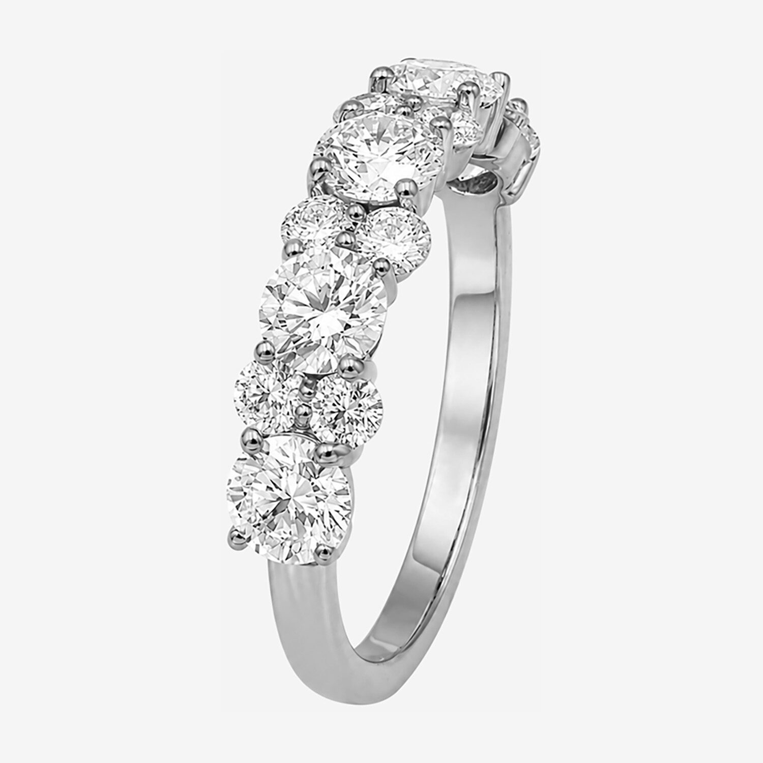 Limited Quantities! Womens 2MM 2 CT. T.W. Lab Grown White Diamond Sterling Silver Band