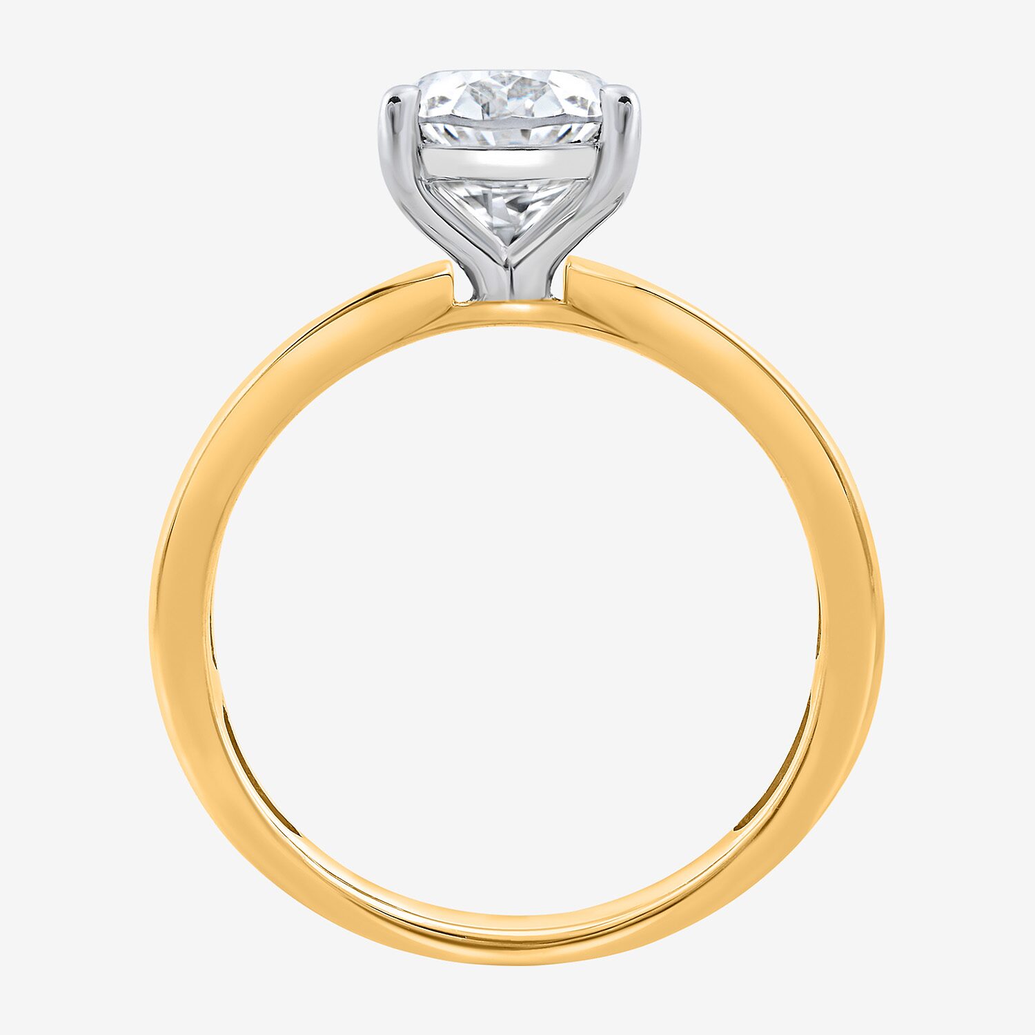 (I / Si2) Womens 3 CT. T.W. Lab Grown White Diamond Sterling Silver Oval Side Stone Engagement Ring