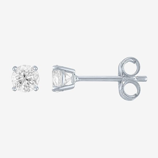 Yes, Please! Womens Lab Created White Sapphire 4 Pair Earring Set