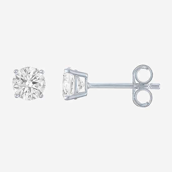 Yes, Please! Womens Lab Created White Sapphire 4 Pair Earring Set