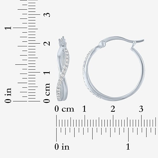 Yes, Please! Womens Lab Created White Sapphire 3 Pair Earring Set