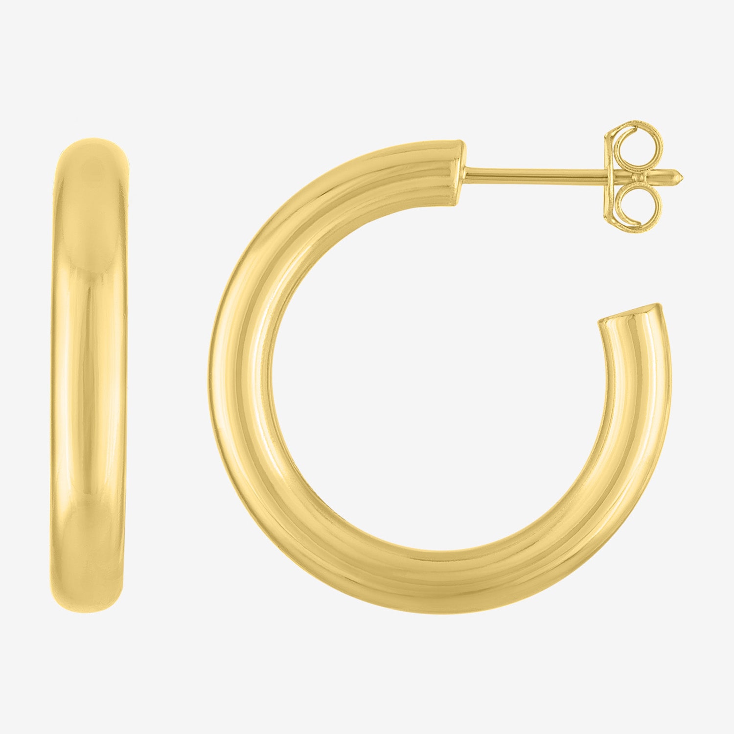 Yes, Please! Womens Lab Created White Sapphire 14K Gold Over Brass 3 Pair Earring Set