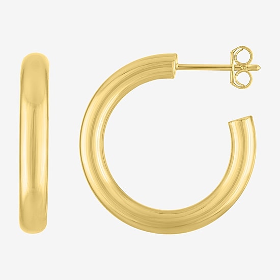 Yes, Please! Womens Lab Created White Sapphire 14K Gold Over Brass 3 Pair Earring Set