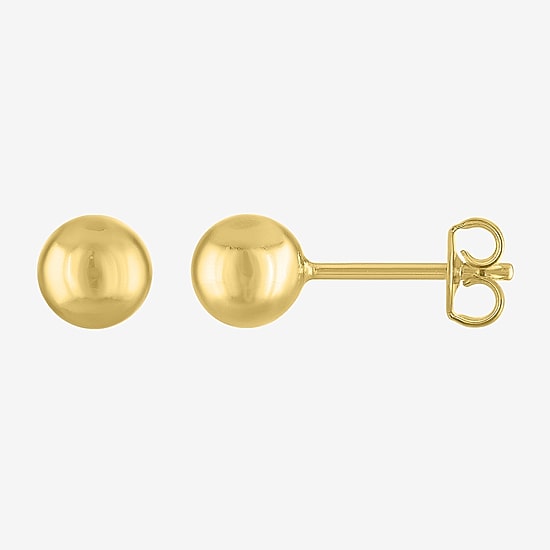 Yes, Please! Womens Lab Created White Sapphire 14K Gold Over Brass 3 Pair Earring Set