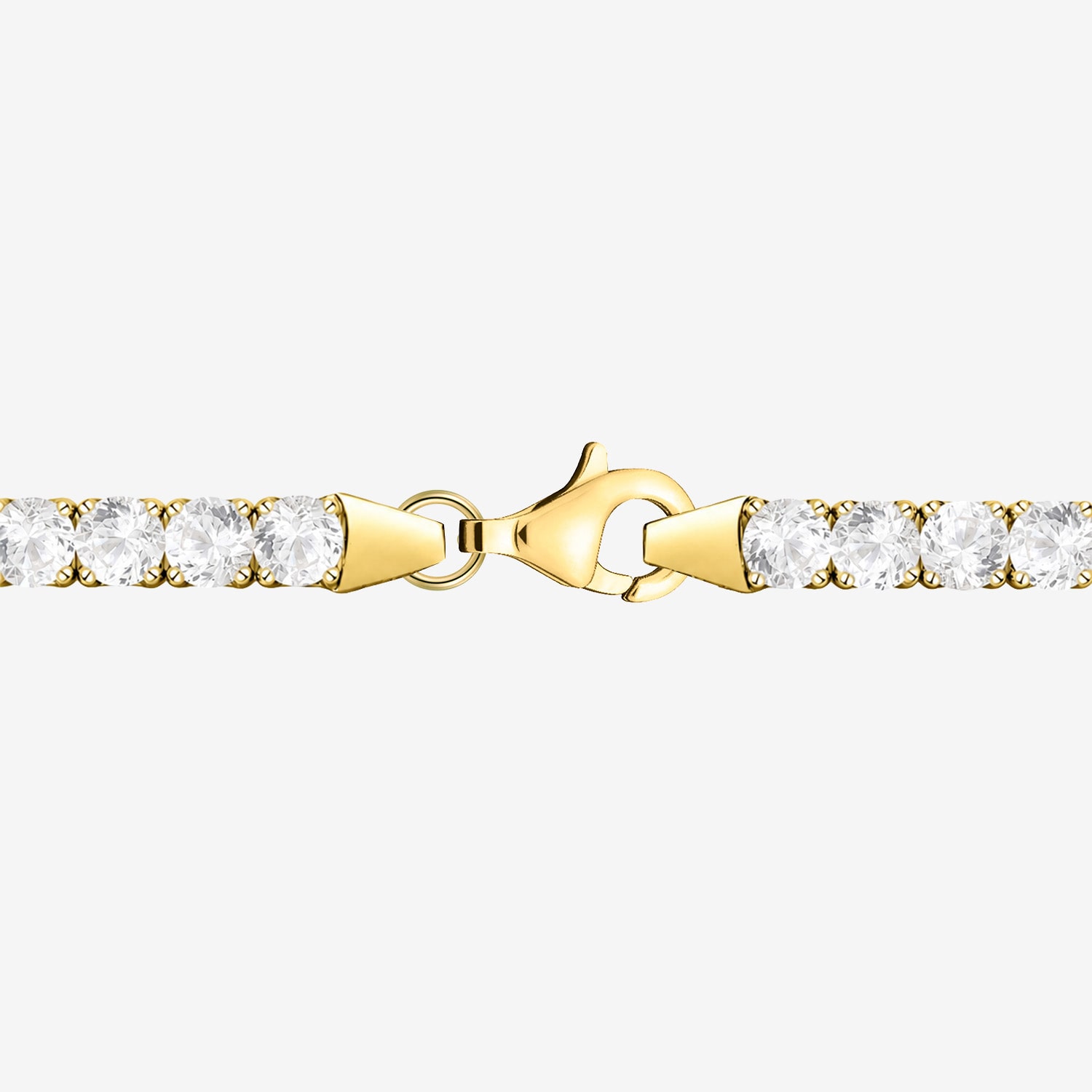 (G-H / Vs1-Vs2) Womens 4 CT. T.W. Lab Grown White Diamond 14K Gold Over Silver 7.25 Inch Tennis Bracelet