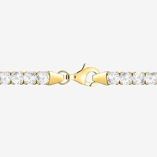 (G-H / Vs1-Vs2) Womens 4 CT. T.W. Lab Grown White Diamond 14K Gold Over Silver 7.25 Inch Tennis Bracelet