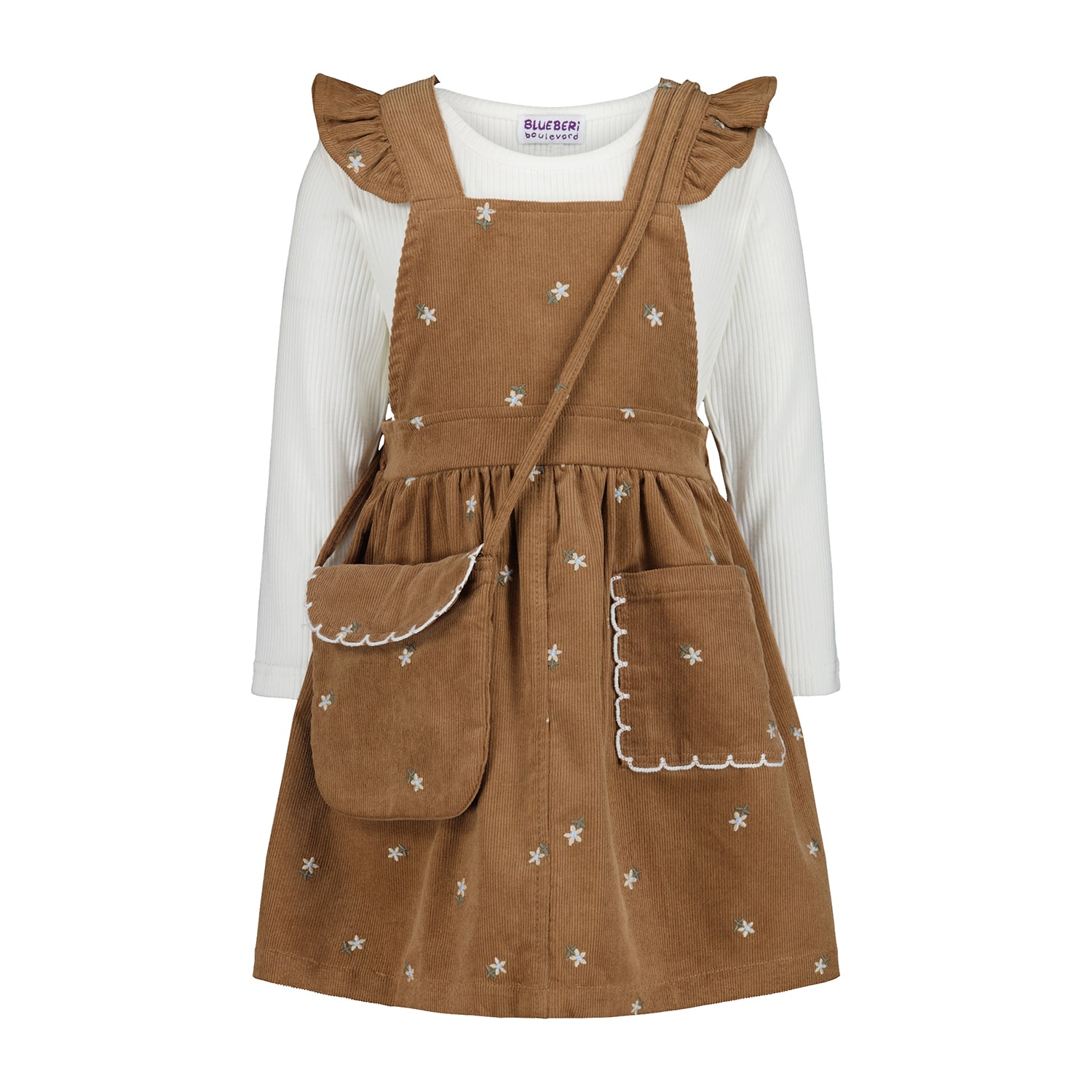 Blueberi Boulevard Toddler Girls Embroidered Floral 3-pc. Dress Set