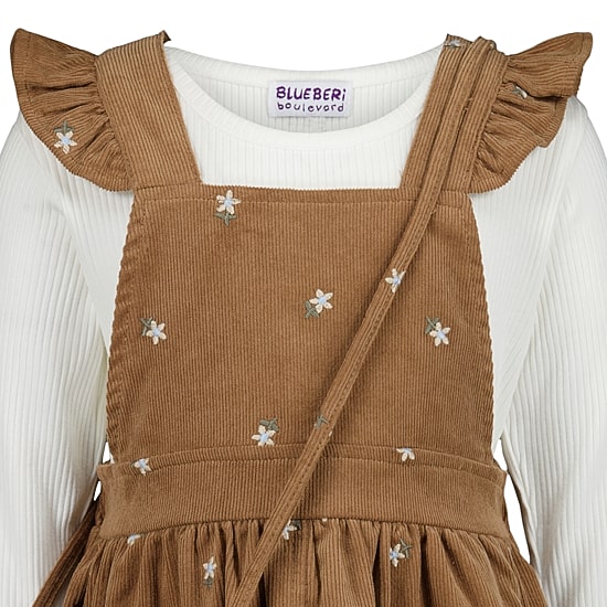 Blueberi Boulevard Toddler Girls Embroidered Floral 3-pc. Dress Set