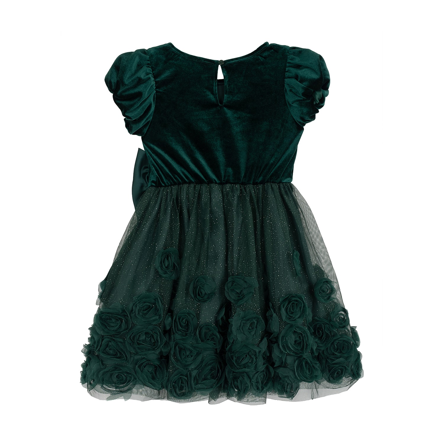 Rare Editions Big Kid Girls Puffed Short Sleeve Fit + Flare Dress