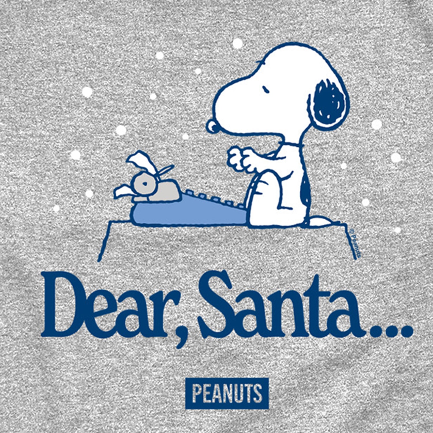 Christmas Dear Santa Little & Big Kid Boys Crew Neck Short Sleeve Regular Fit Peanuts Snoopy Graphic T-Shirt