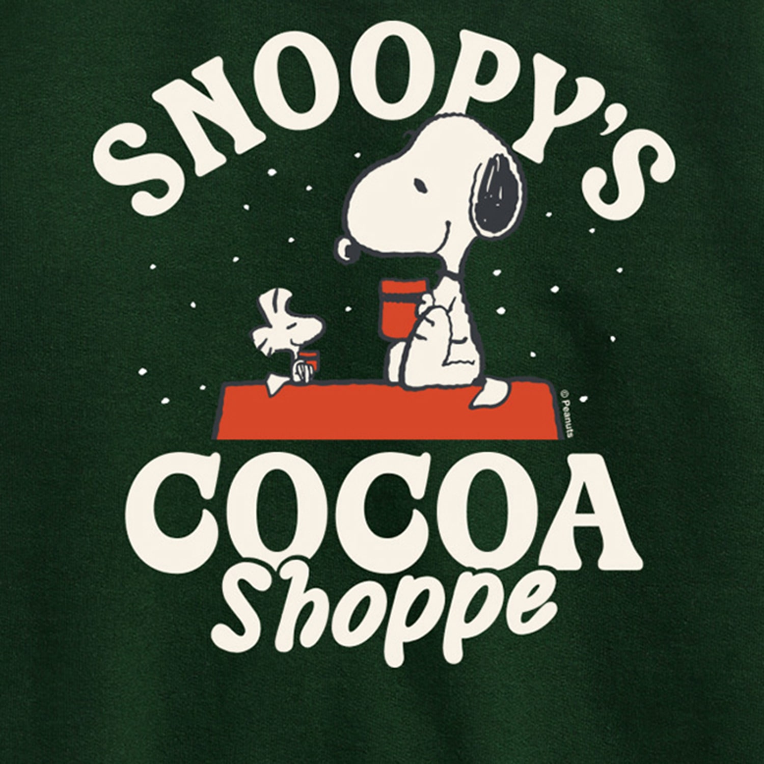 Christmas Cocoa Shoppe Little & Big Kid Boys Crew Neck Long Sleeve Peanuts Snoopy Sweatshirt