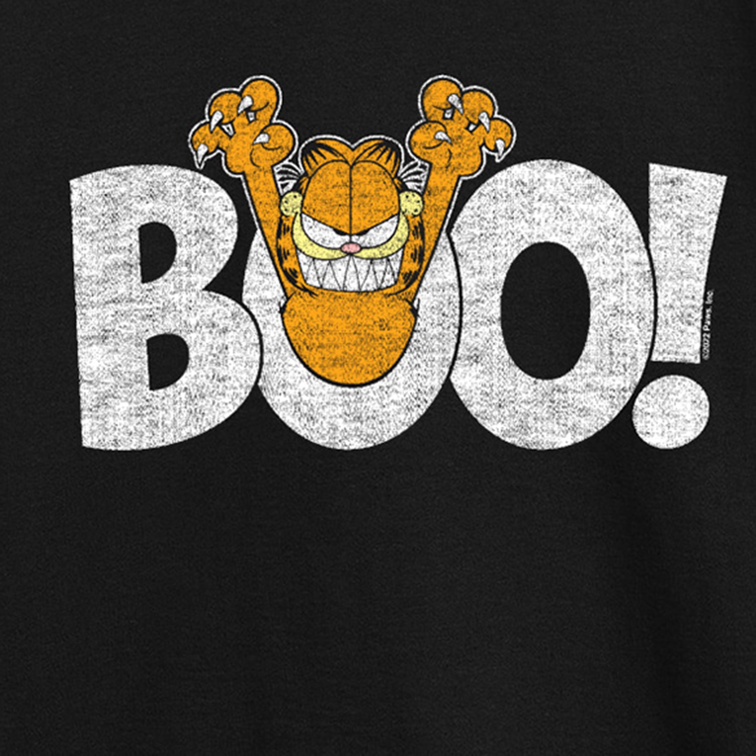 Halloween Boo Little & Big Kid Boys Crew Neck Long Sleeve Regular Fit Garfield Graphic T-Shirt