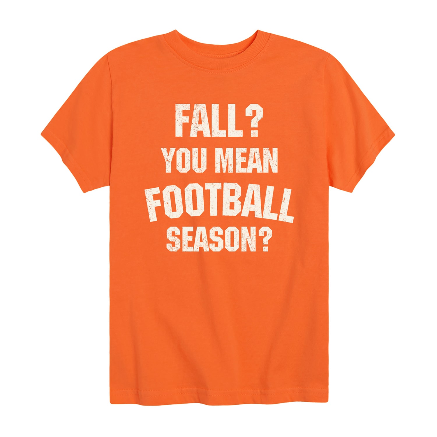 Fall Football Season Little & Big Kid Boys Crew Neck Short Sleeve Regular Fit Graphic T-Shirt