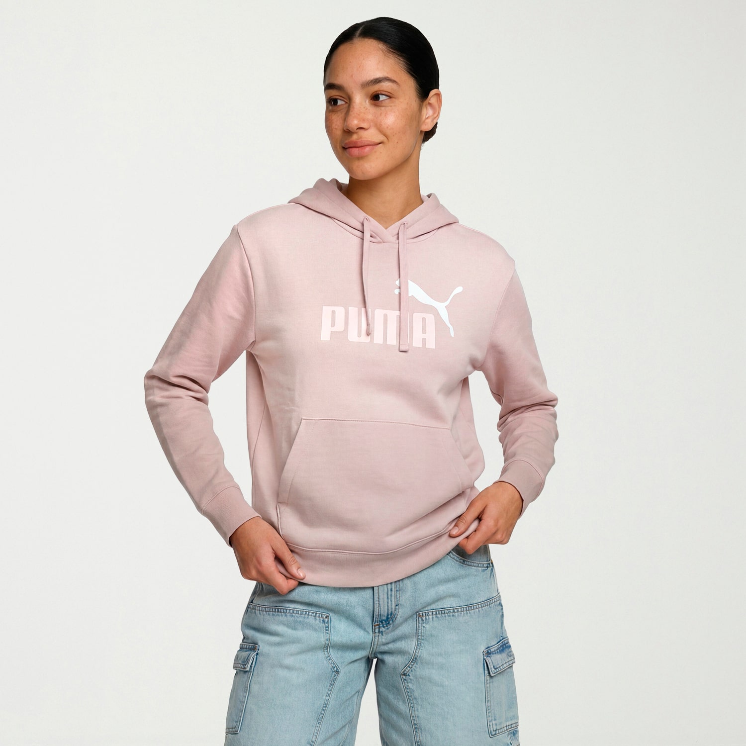 PUMA Womens Long Sleeve Fleece Zipper Hoodie