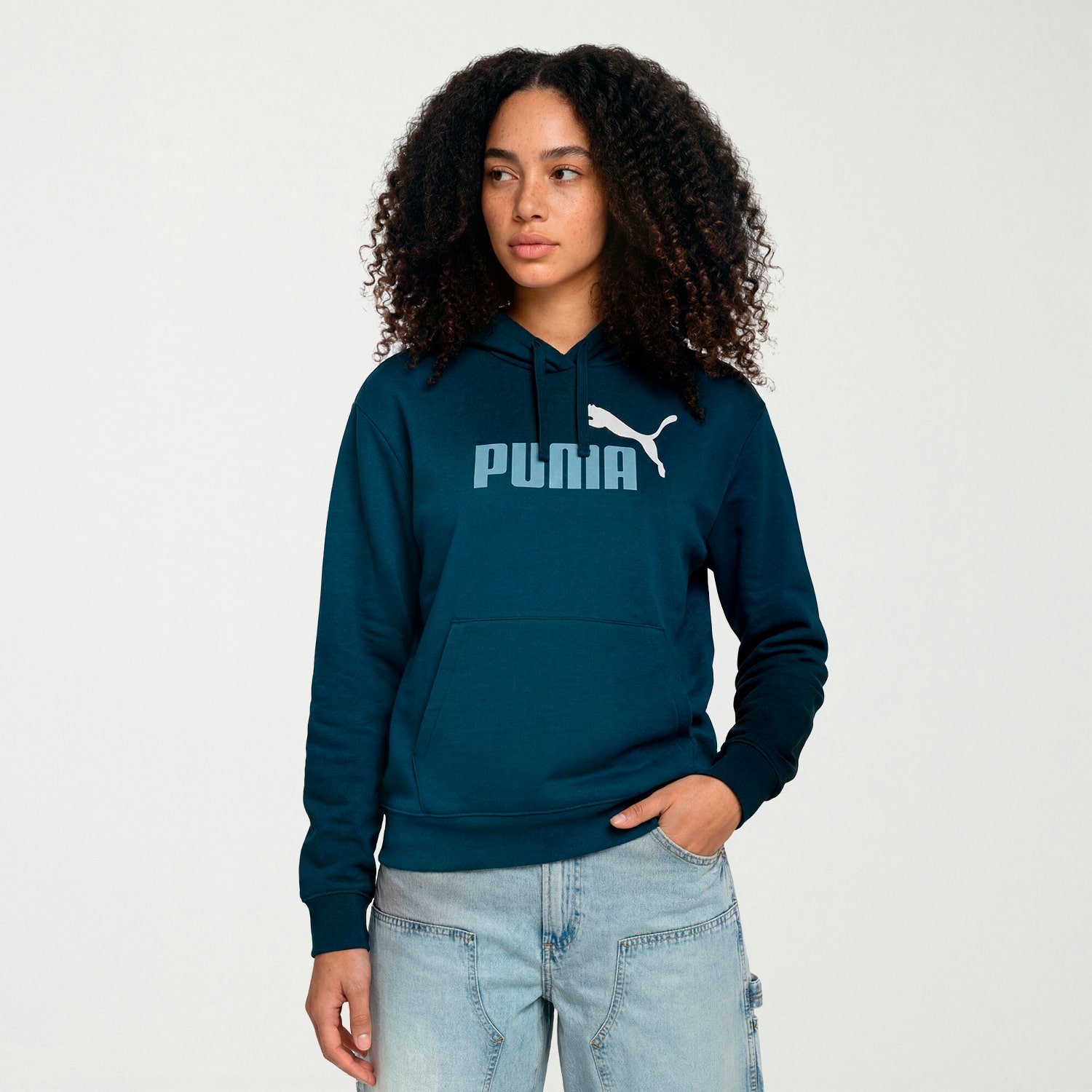 PUMA Womens Long Sleeve Fleece Zipper Hoodie