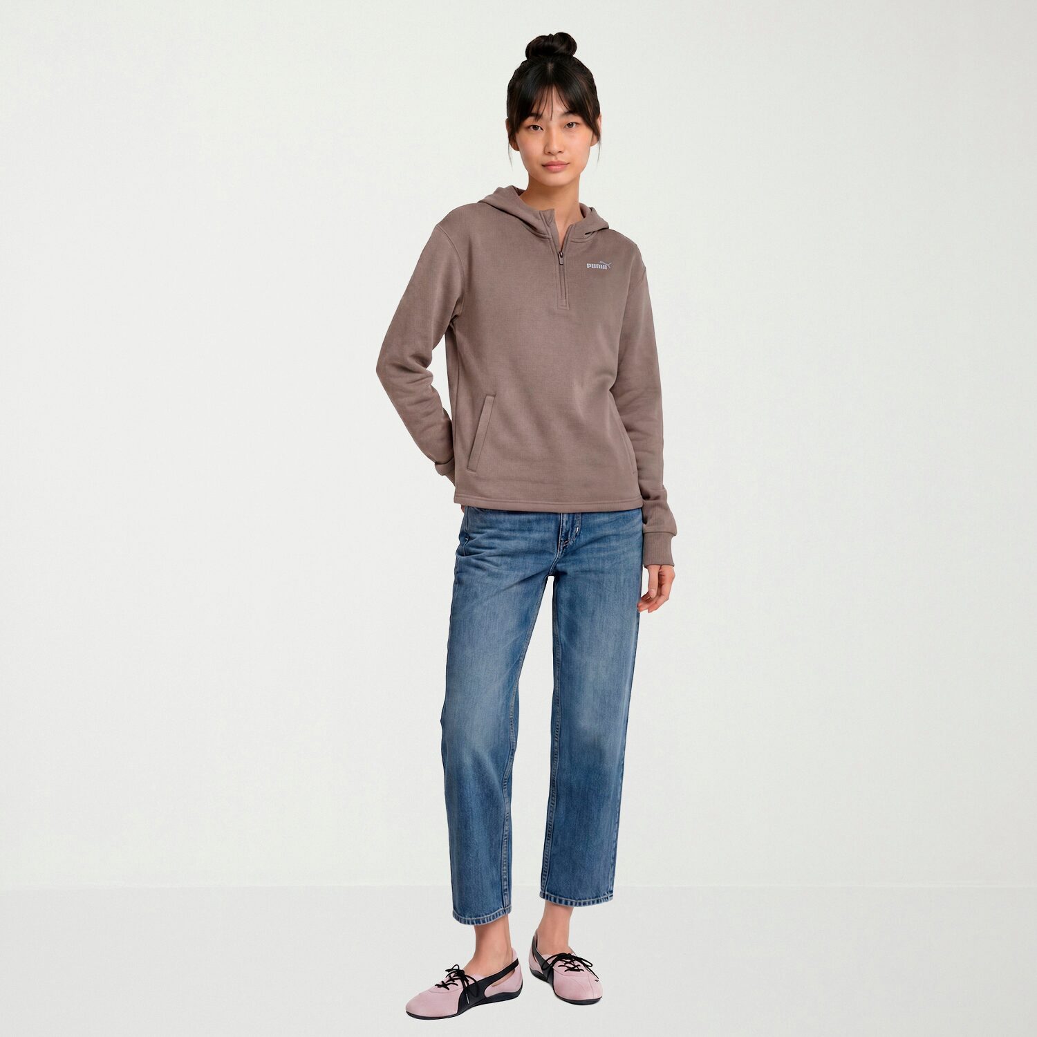 PUMA Womens Long Sleeve Zipper Hoodie