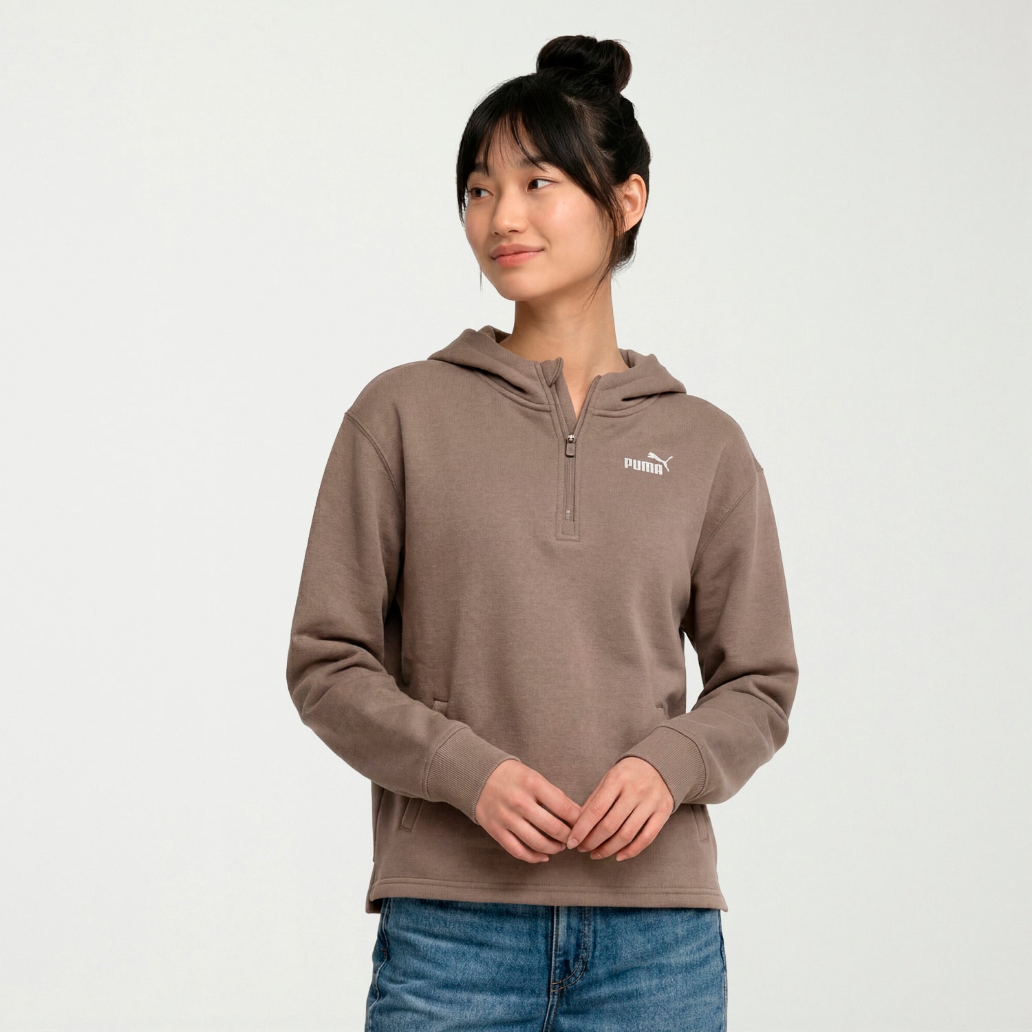 PUMA Womens Long Sleeve Zipper Hoodie
