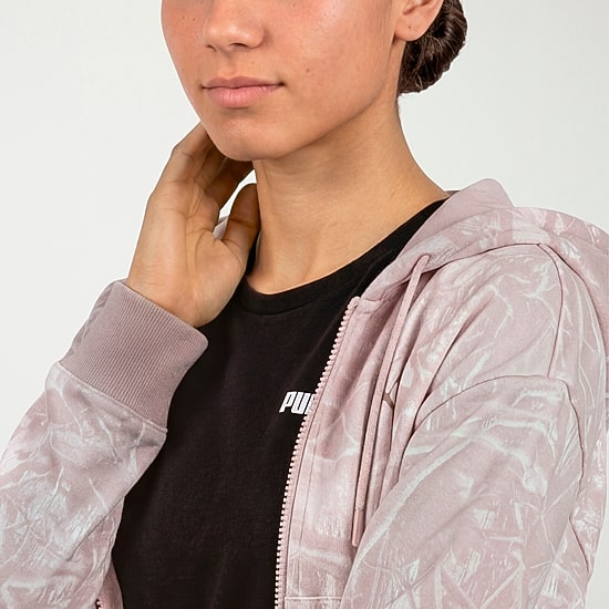 PUMA Womens Hooded Long Sleeve Sweatshirt