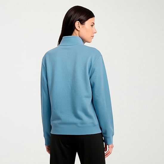 PUMA Womens High Neck Long Sleeve Active Quarter-Zip Pullover