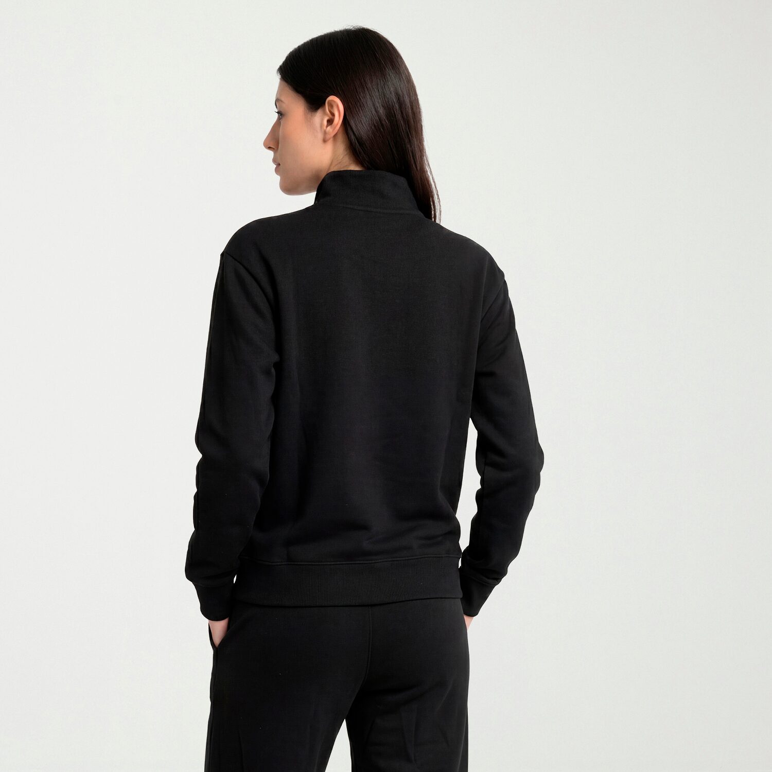 PUMA Womens High Neck Long Sleeve Active Quarter-Zip Pullover