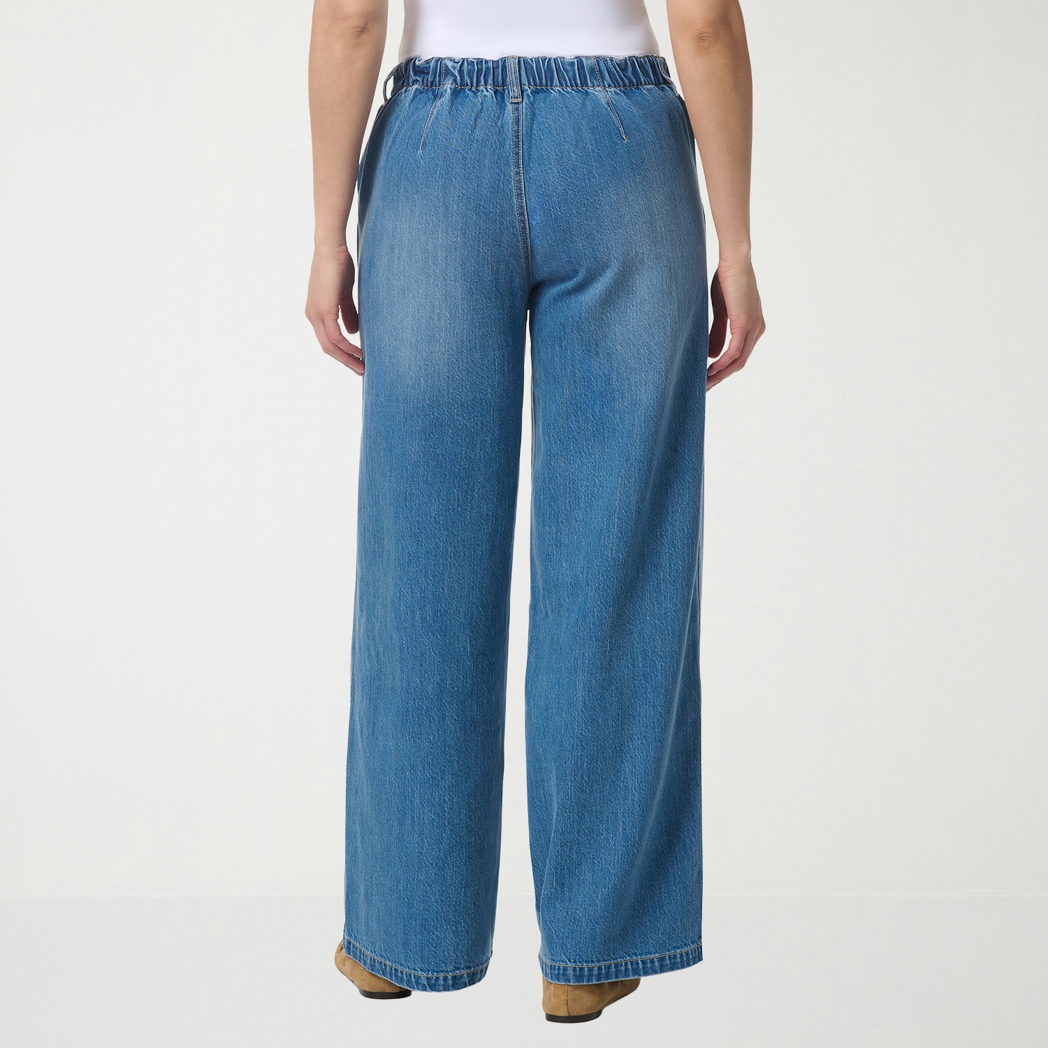 Gloria Vanderbilt Womens High Rise Wide Leg Jean