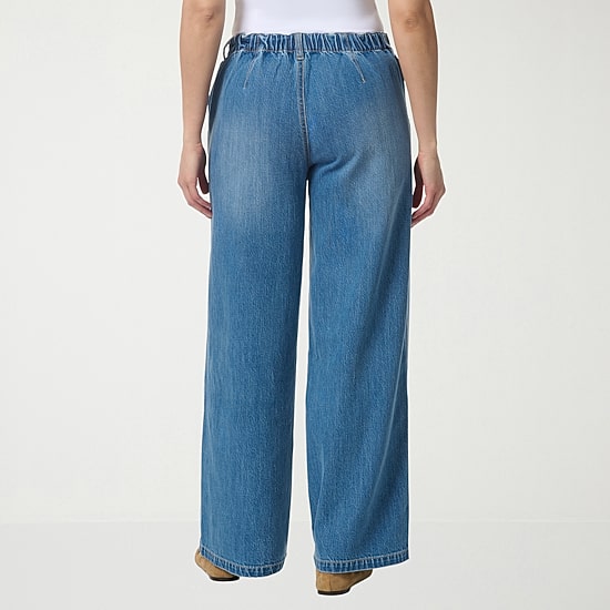Gloria Vanderbilt Womens High Rise Wide Leg Jean
