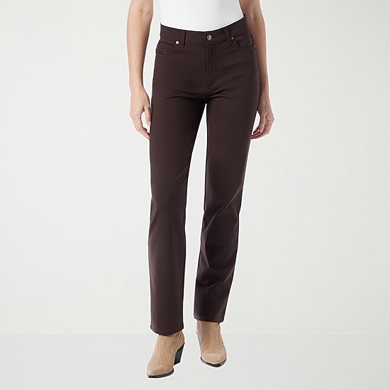 Gloria Vanderbilt Womens High Rise Ponte Pant