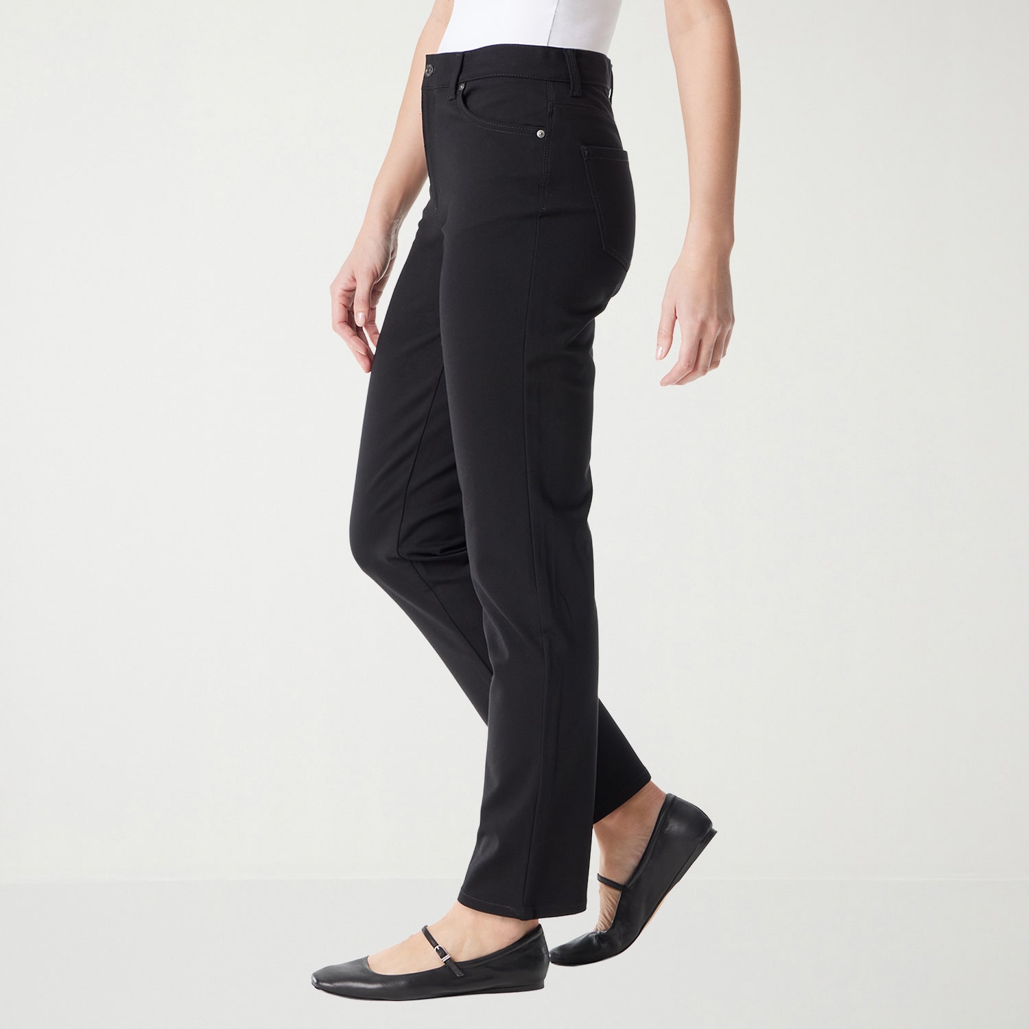 Gloria Vanderbilt Womens High Rise Ponte Pant