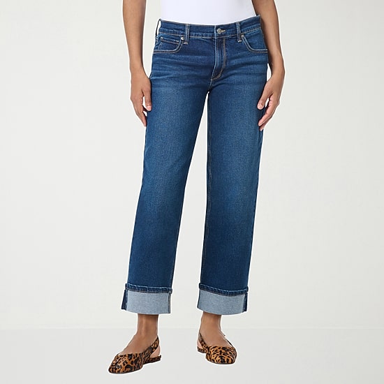 Gloria Vanderbilt Womens Mid Rise Straight Leg Jean