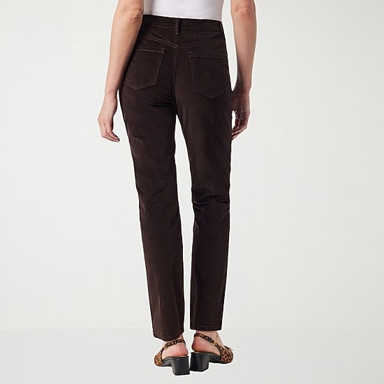 Gloria Vanderbilt Amanda Womens High Rise Tapered Leg Twill Jean
