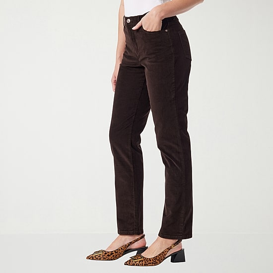 Gloria Vanderbilt Amanda Womens High Rise Tapered Leg Twill Jean