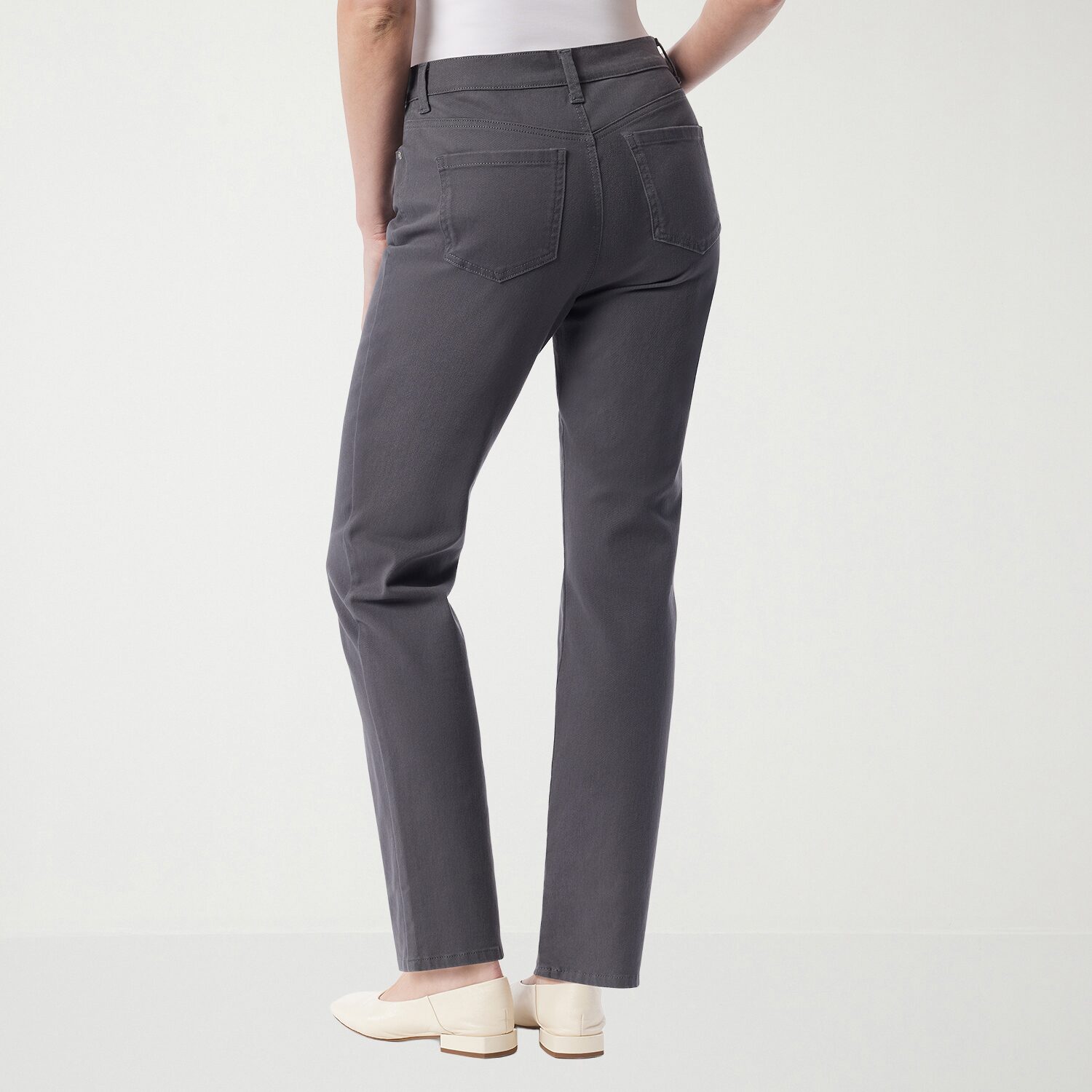 Gloria Vanderbilt Womens High Rise Stretch Fabric Straight Leg Jean