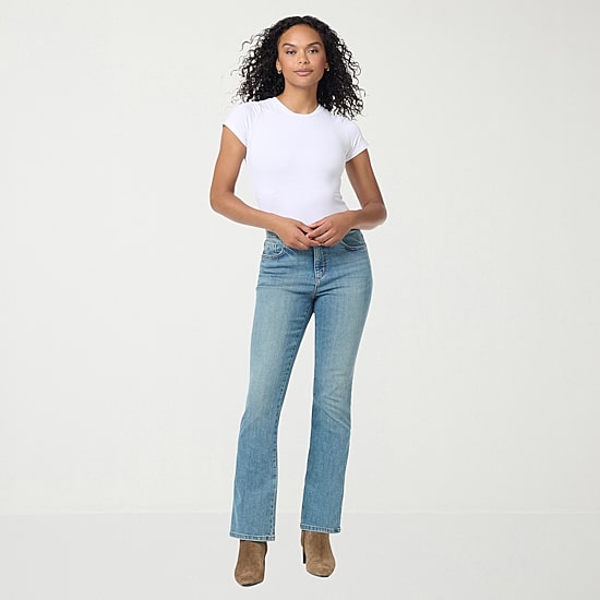 Gloria Vanderbilt Amanda Womens High Rise Stretch Fabric Bootcut Jean