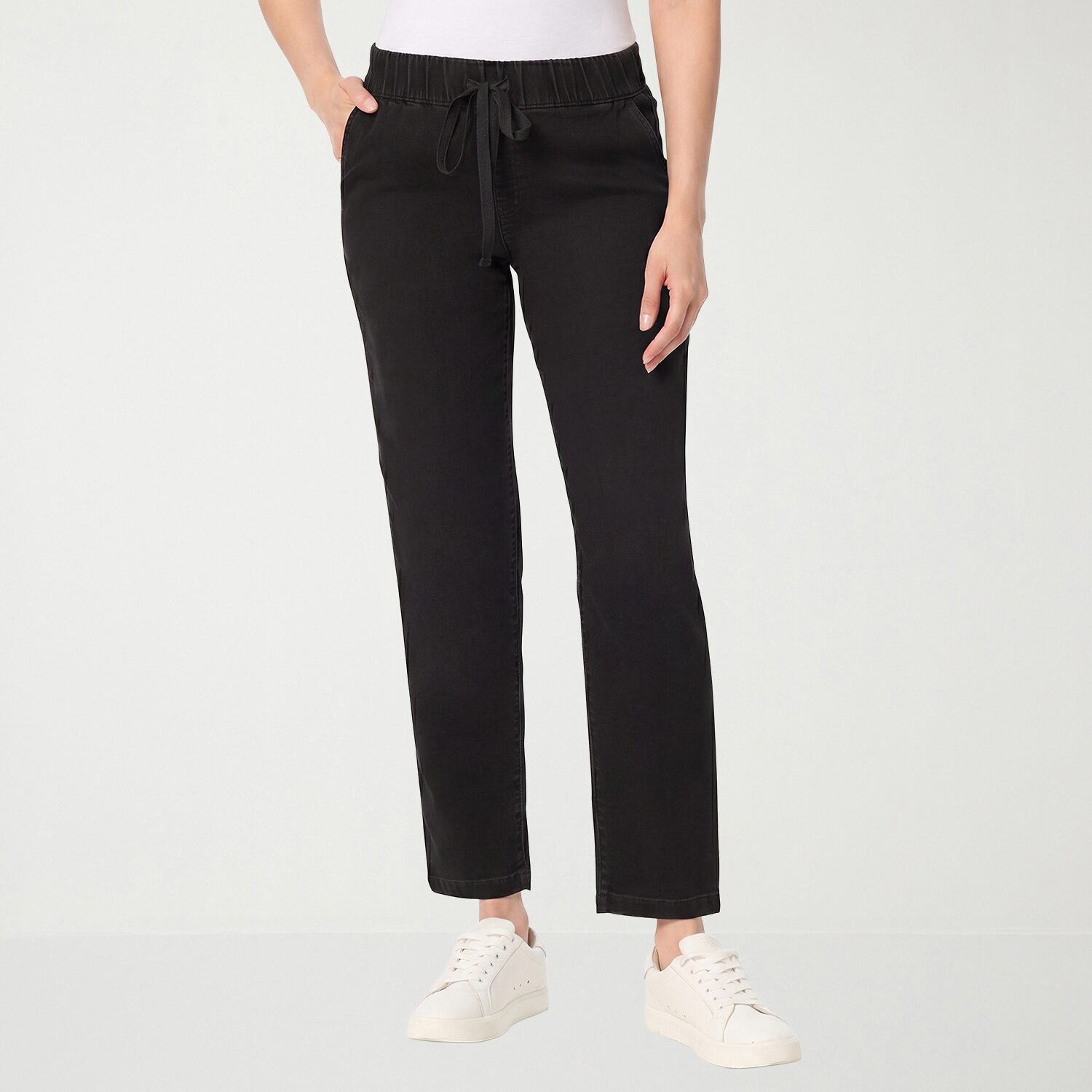 Gloria Vanderbilt Womens Anya Straight Leg Knit Denim
