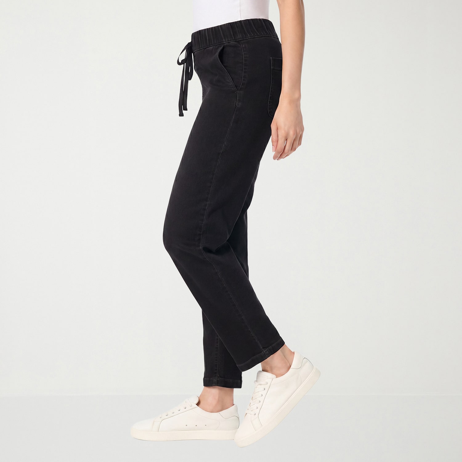 Gloria Vanderbilt Womens Anya Straight Leg Knit Denim
