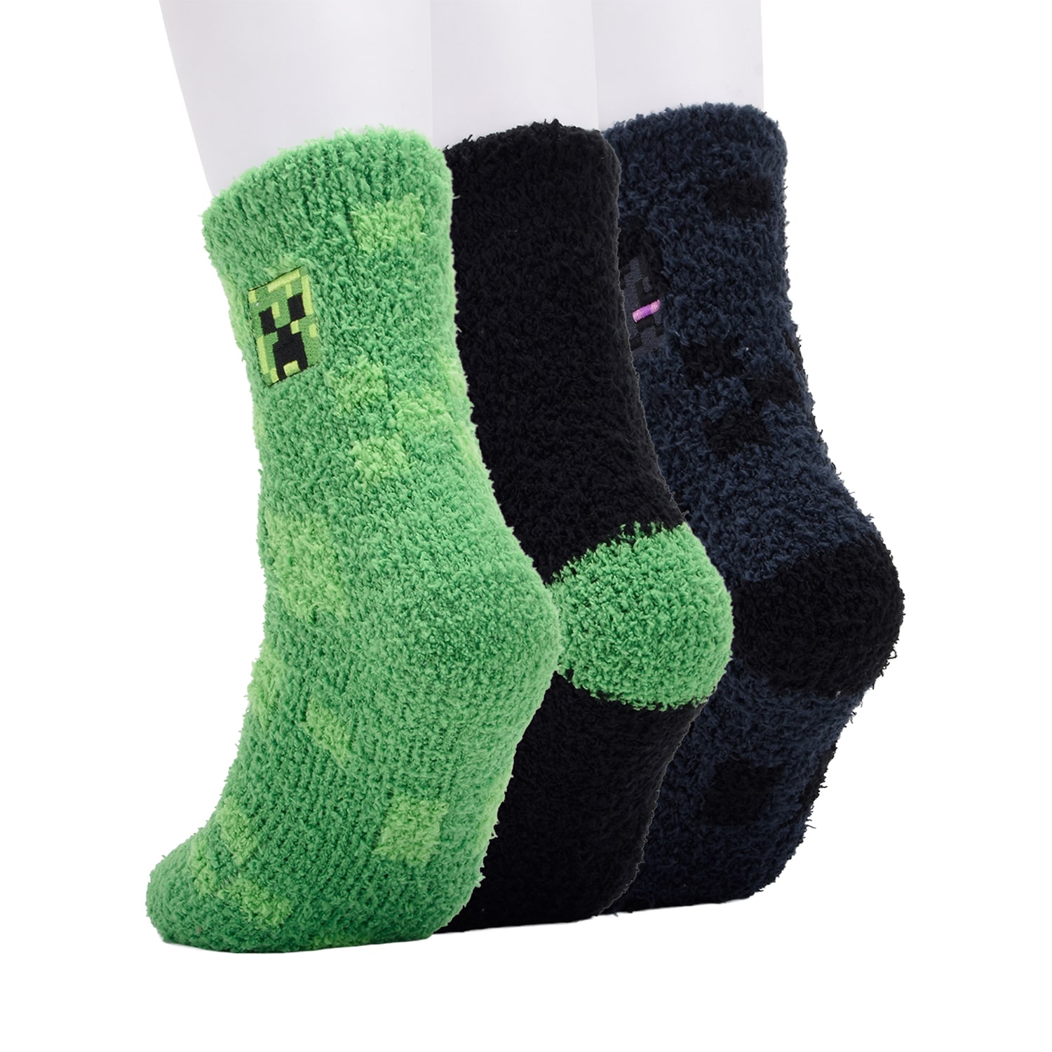 Boys 3 Pair Minecraft Crew Socks