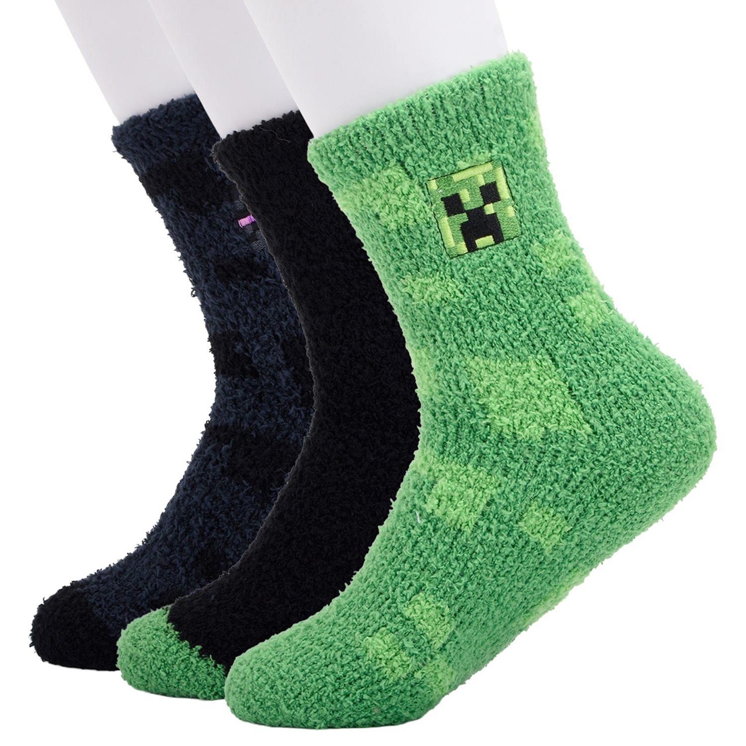 Boys 3 Pair Minecraft Crew Socks