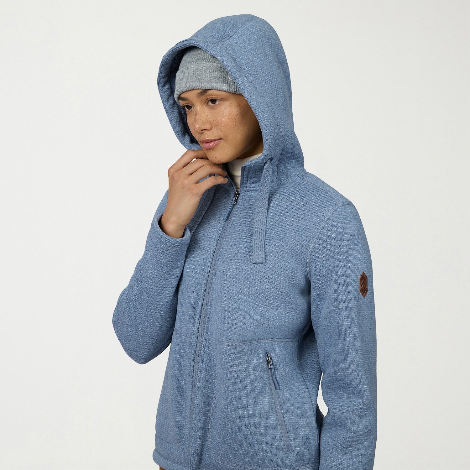 Free Country Womens Fleece Hooded Lightweight Jacket