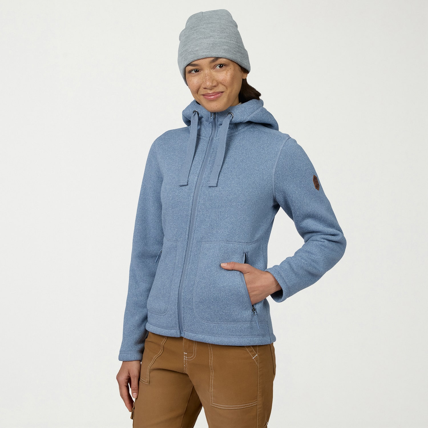 Free Country Womens Fleece Hooded Lightweight Jacket